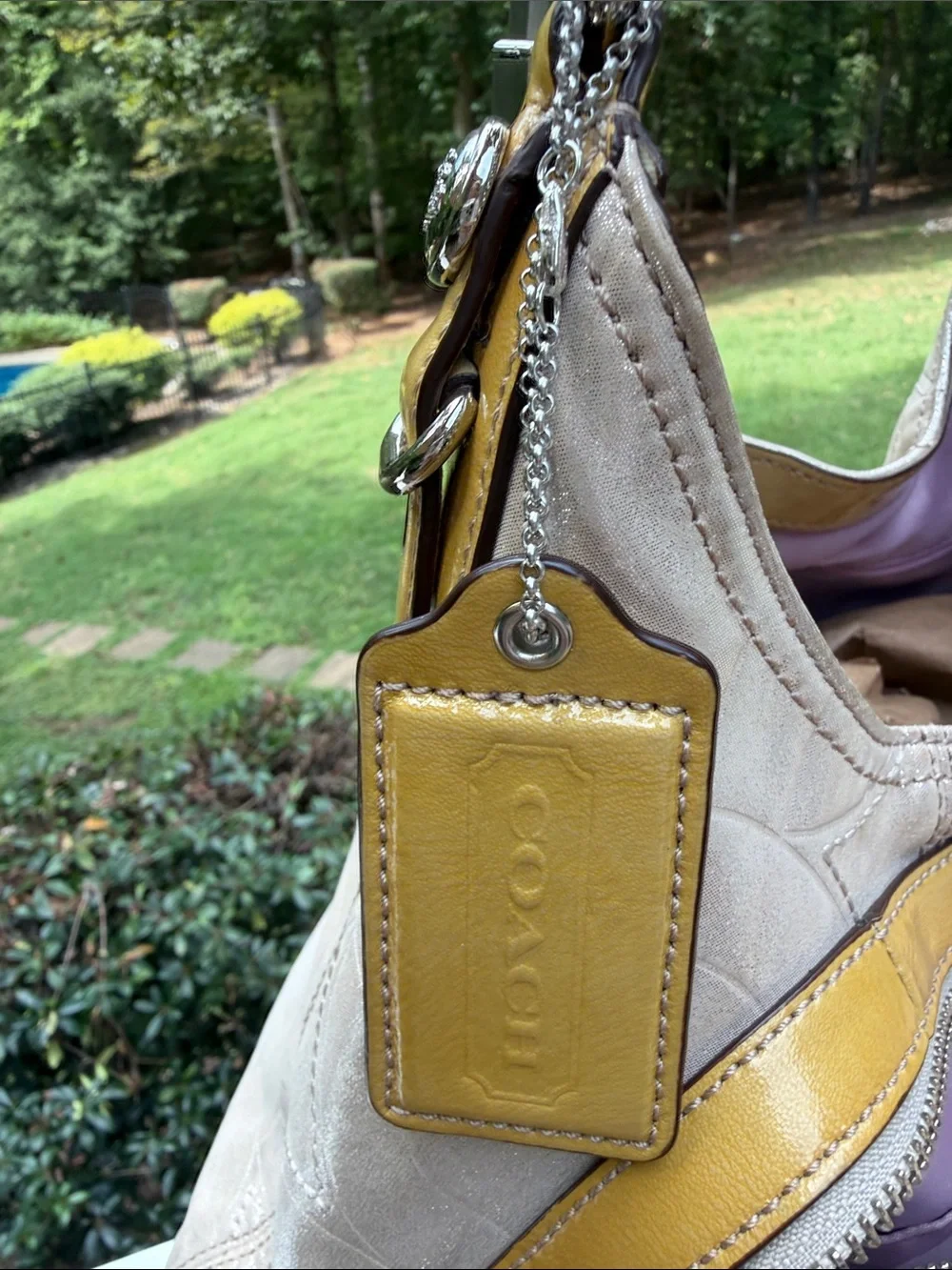 Coach Y2K Mia Signature Sateen Shimmer Maggie Shoulder Bag – Style E1069-15727